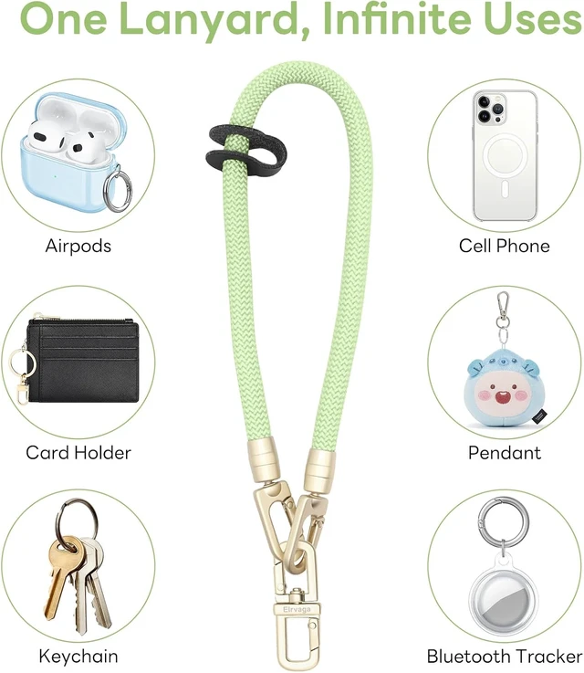 Alt view image 7 of 7 - Universal Cell Phone Lanyard Wrist Strap Phone Bracelet Strap Phone Charms Strap