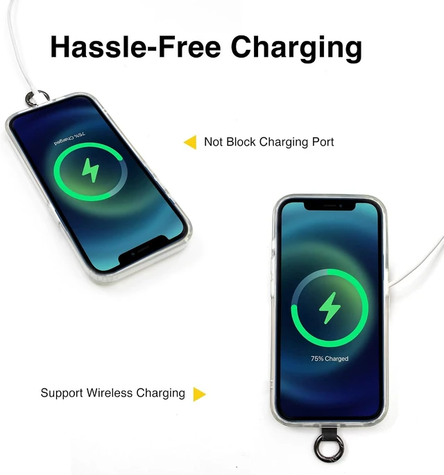 Alt view image 6 of 7 - Anti-Theft Phone Strap Adjustable Crossbody & Wrist Lanyard Universal Tether Tab (2-Pack) for Secure Hands