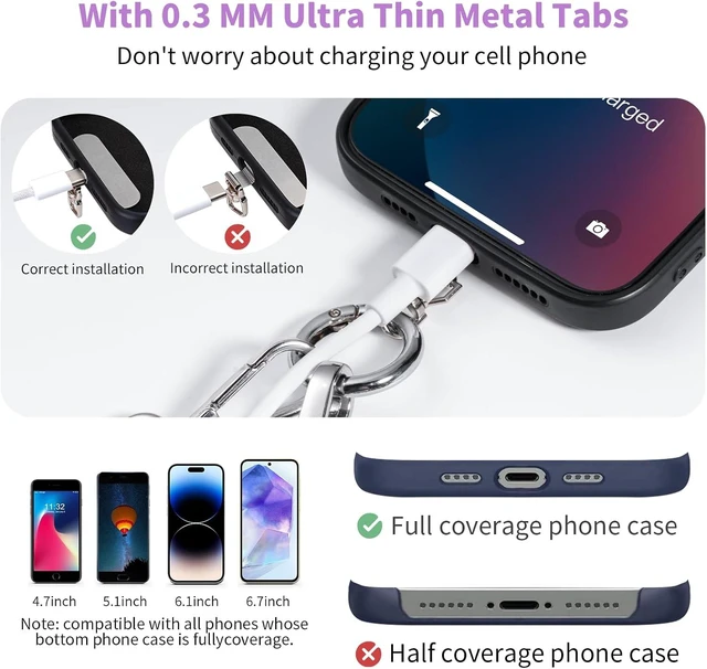 Alt view image 6 of 7 - Clip and Go Strap for Phone with Wallet Crossbody Phone Lanyard with Anti-Theft Zipper Pouch Detachable Quilted Wrist Wallet with RFID and ID Window for Daily Travel.