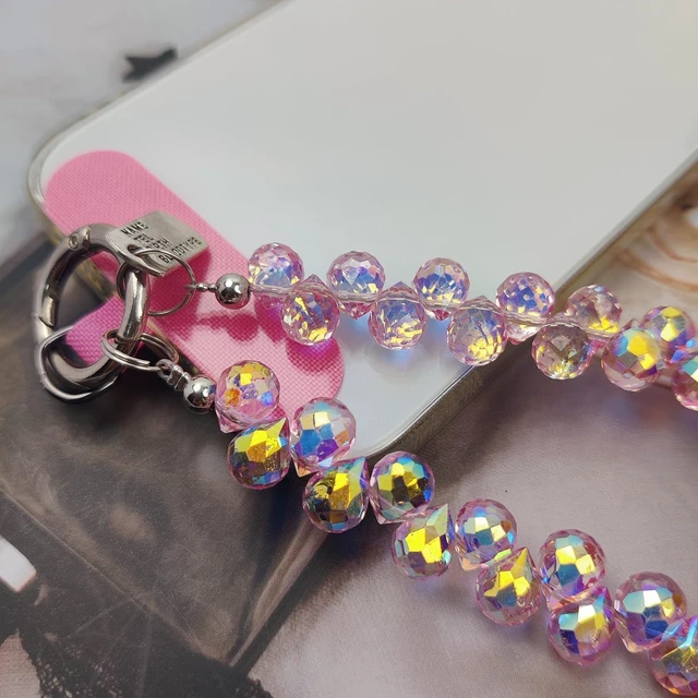 Alt view image 3 of 7 - Cute Phone Wrist Strap Chic Beaded Cellphone Lanyard Phone Charm Grip Strap