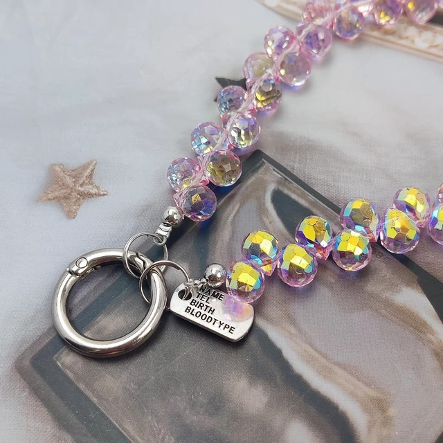 Alt view image 7 of 7 - Cute Phone Wrist Strap Chic Beaded Cellphone Lanyard Phone Charm Grip Strap