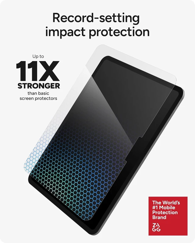 Alt view image 3 of 7 - XTR4 Screen Protector for iPad Pro 11 (M5)/ Pro 11 (M4)