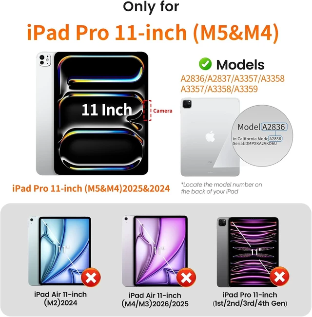 Alt view image 2 of 7 - 2-Pack Screen Protector for iPad Pro 11-inch M5/M4 (2025/2024)