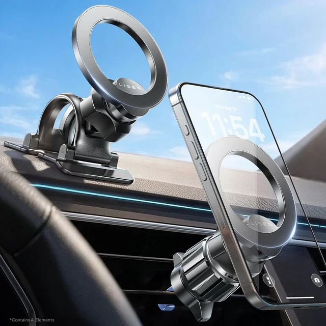 Alt view image 2 of 7 - for MagSafe Car Phone Mount -Strong Magnets Magnetic Phone Holders for Your Car 3 in 1 Vent Dashboard Magnet Cell Phones Holder Mounts fit iPhone 18 Pro Max 17 16 15 14 13 12 All Smartphone