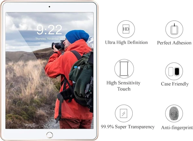Alt view image 4 of 5 - 2 Pack Screen Protector for iPad 9th/8th/7th 10.2 Inch