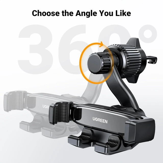 Alt view image 6 of 7 - Car Phone Holder Vent Phone Mount Never Blocking Air Vent Clip