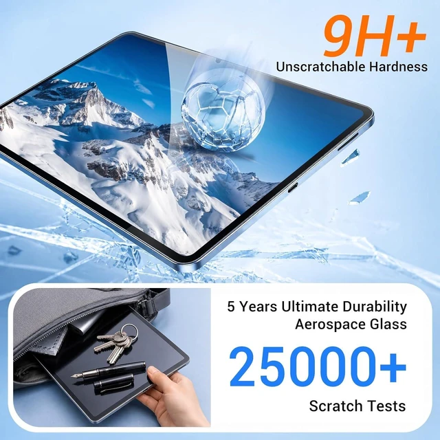 Alt view image 5 of 7 - 2-Pack Tempered Glass Screen Protector for Galaxy Tab A11 Plus (A11+) 2025 / Tab A9 Plus (A9+) 2023 11-inch Installation Frame 9H Hardness Anti-Scratch