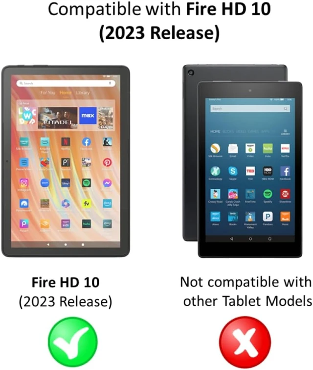 Alt view image 2 of 5 - Anti-Glare Screen Protector (2 Pack) for Fire HD 10 (13th Gen 2023 release)