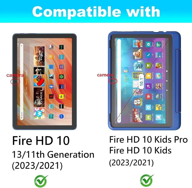Alt view image 2 of 6 - 2 Pack Screen Protector for Fire HD 10 Tablet 13th/11th Gen 2023/2021