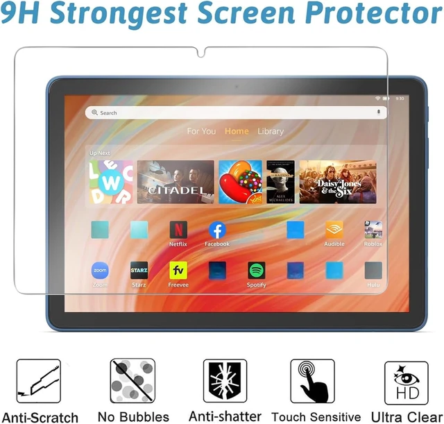 Alt view image 6 of 6 - 2 Pack Screen Protector for Fire HD 10 Tablet 13th/11th Gen 2023/2021