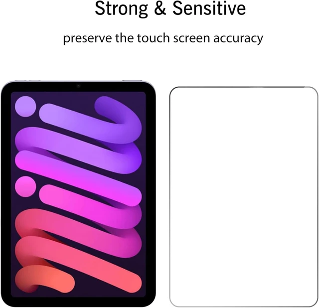 Alt view image 5 of 6 - Screen Protector for iPad Mini 7 & 6 2 Pack 8.3 Inch Case Friendly