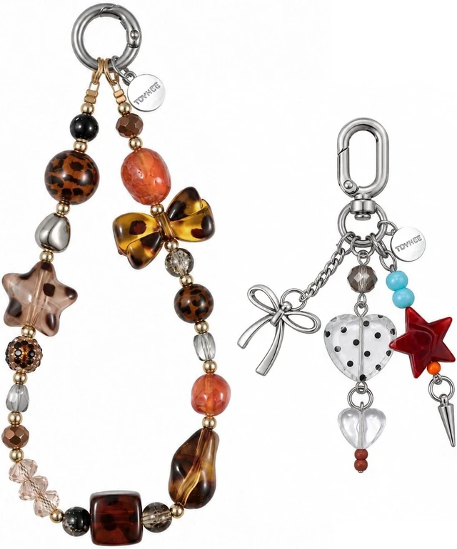 Main image of 2 Pcs Phone Charm Wrist Strap Keychain for Camera Bag