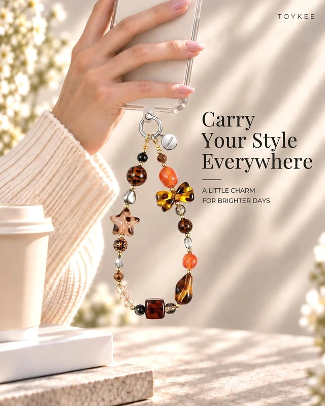 Alt view image 2 of 7 - 2 Pcs Phone Charm Wrist Strap Keychain for Camera Bag