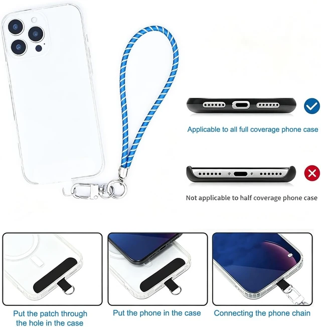 Alt view image 3 of 7 - Luminous Phone Lanyard - Phone Wrist Strap with Glow in the Dark