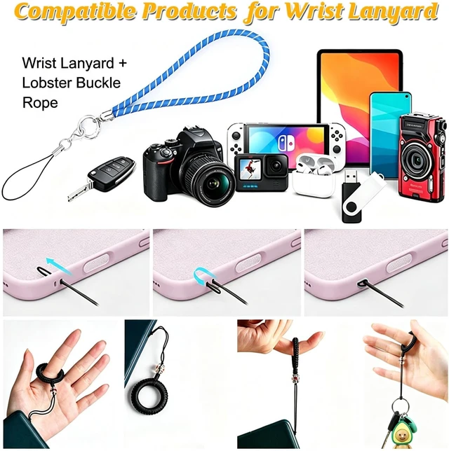 Alt view image 4 of 7 - Luminous Phone Lanyard - Phone Wrist Strap with Glow in the Dark