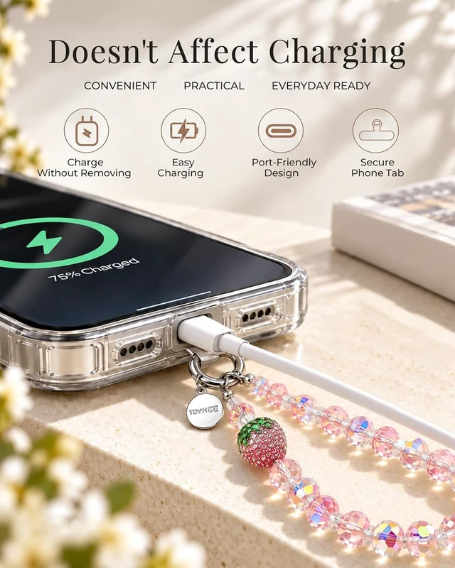 Alt view image 5 of 7 - 2 Pcs Phone Charm Wrist Strap Keychain for Camera Bag
