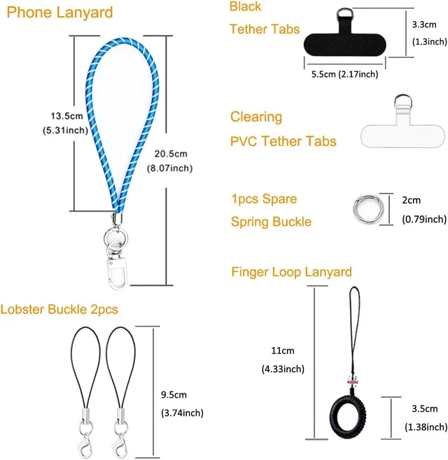 Alt view image 7 of 7 - Luminous Phone Lanyard - Phone Wrist Strap with Glow in the Dark