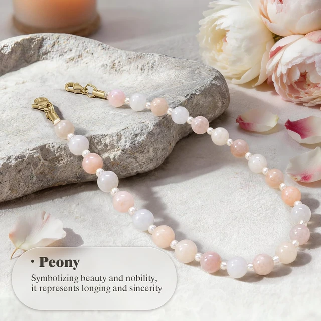 Alt view image 4 of 7 - Natural Stone Phone Charm Beaded Phone Wrist Strap with Tether Tab
