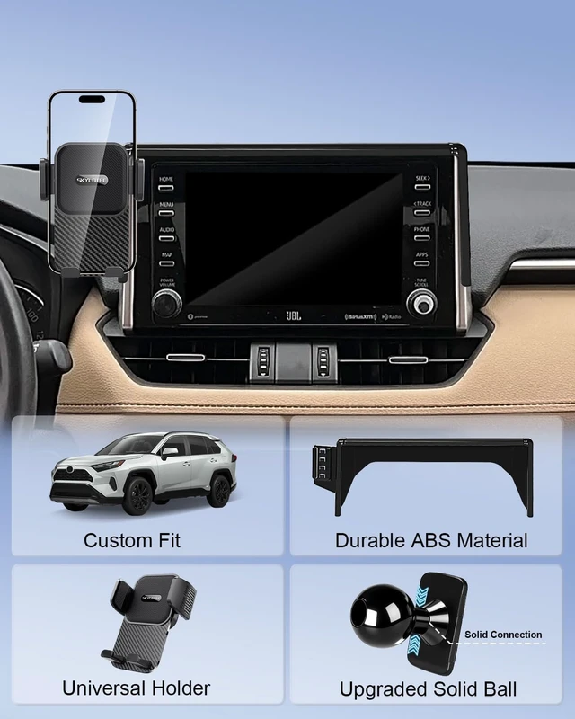 Alt view image 3 of 7 - Phone Holder for Toyota RAV4 2019-2025 7/8-inch Screen
