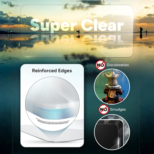 Alt view image 4 of 6 - Glass Elite Screen Protector for iPad Pro 11 Inch M5/M4 (2025/2024) 5X Stronger Tempered Glass Anti-Scratch Smudge-Resistant Case-Friendly Easy Application HD Clarity
