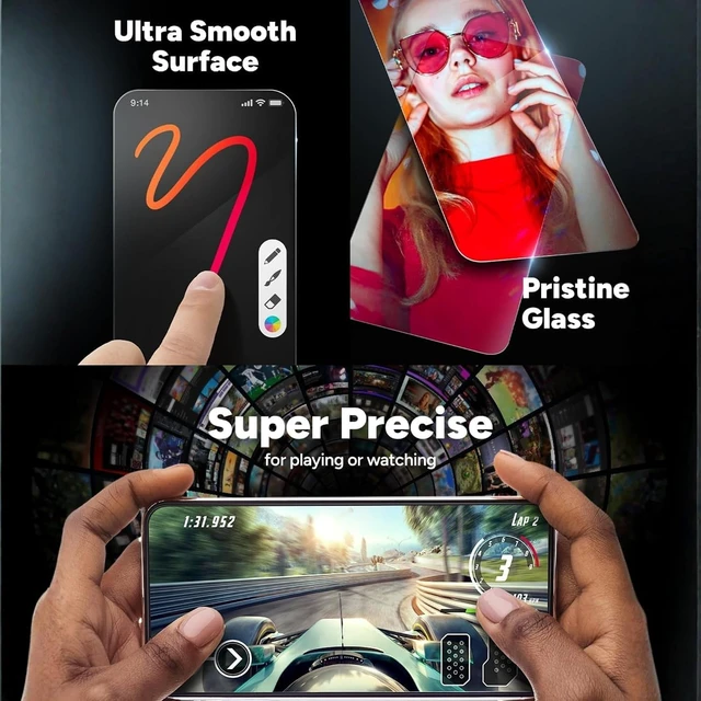 Alt view image 5 of 6 - Glass Elite Screen Protector for iPad Pro 11 Inch M5/M4 (2025/2024) 5X Stronger Tempered Glass Anti-Scratch Smudge-Resistant Case-Friendly Easy Application HD Clarity