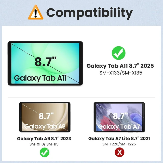 Alt view image 2 of 7 - 3 Pack Paperfeel Screen Protector for 8.7 Galaxy Tab A11 2025