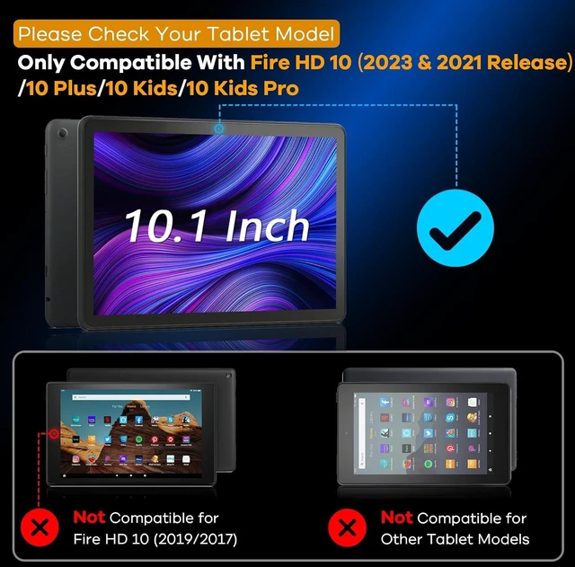 Alt view image 2 of 6 - for Fire HD 10 inch Tablet Screen Protector 10.1 Tempered Glass
