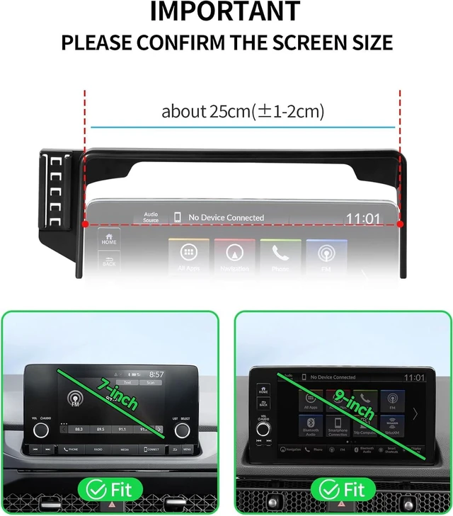 Alt view image 3 of 7 - Car Phone Holder for Honda CR-V/HR-V/CRV 2023-2026 Accessories 7/9 Screen