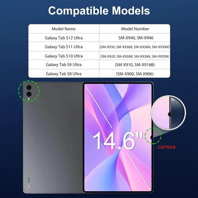 Alt view image 2 of 7 - 2 Pack Screen Protector for Galaxy Tab S12 Ultra/S11 Ultra