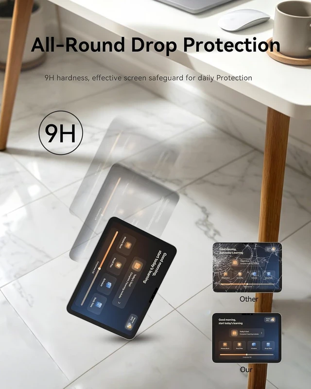 Alt view image 3 of 7 - Paper-Feel Tempered Glass Screen Protector for iPad Pro 11 M4/M5 2PK