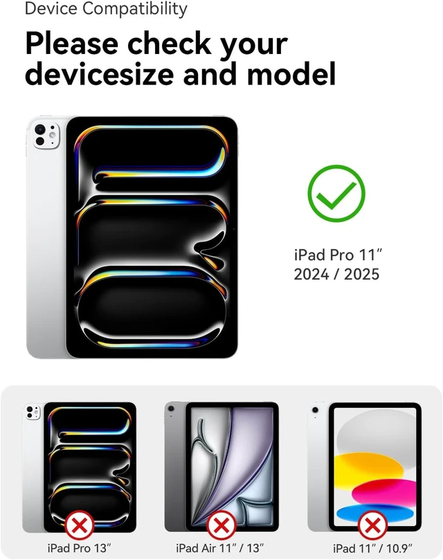 Alt view image 4 of 7 - Paper-Feel Tempered Glass Screen Protector for iPad Pro 11 M4/M5 2PK