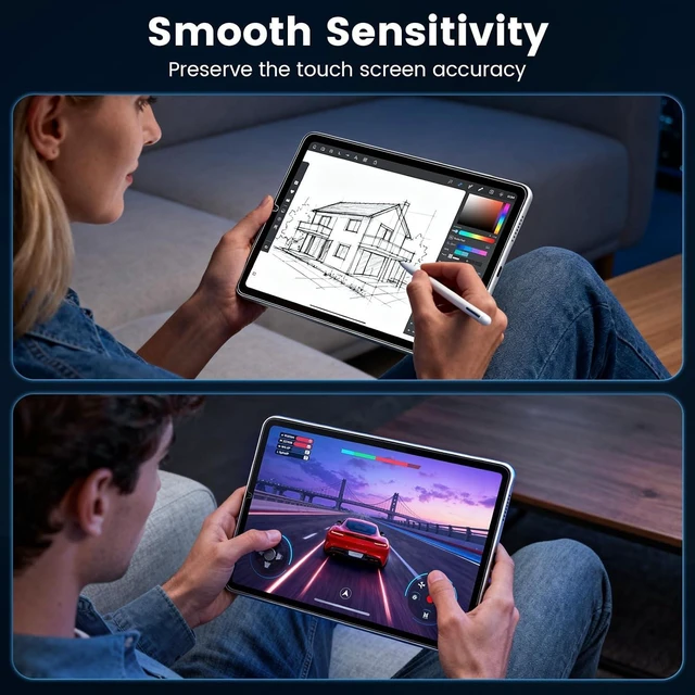 Alt view image 5 of 7 - 2Pack Screen Protector for Onn 7 Core Tablet (2026 Model) 9H Hardness Tempered Glass Scratch-Resistant HD Screen Protector
