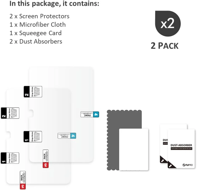 Alt view image 4 of 4 - Clear Screen Protector (2 Pack) for Fire HD 8 tablet (2022 & 2024 releases)