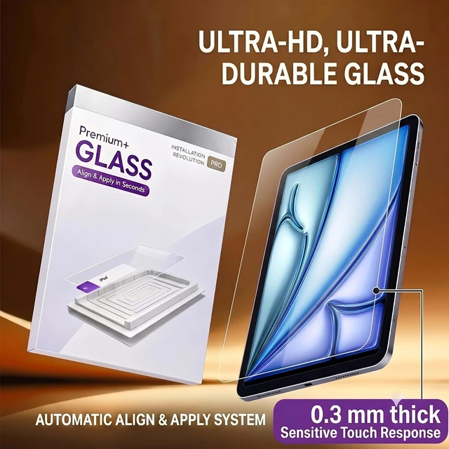 Alt view image 3 of 7 - 2-Pack Screen Protector for iPad Air 13-inch M4/M3/M2 2026-2024