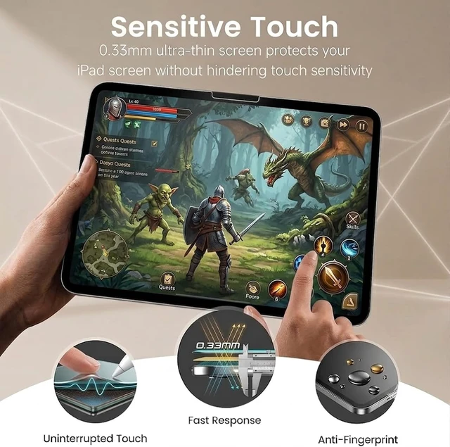 Alt view image 6 of 7 - 2 Pack Screen Protector for iPad Pro 13 inch (M5/M4 2025/2024)