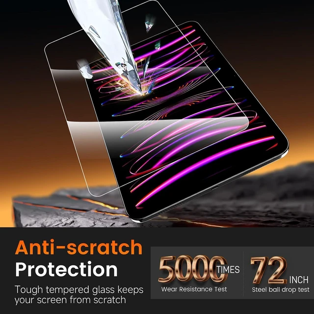 Alt view image 5 of 7 - 2 Pack for iPad Pro 11(4th 3rd 2nd 1st Gen) Screen Protector