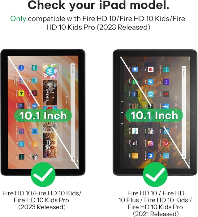 Alt view image 2 of 6 - 2-Pack Screen Protector for Fire HD 10 Tablet