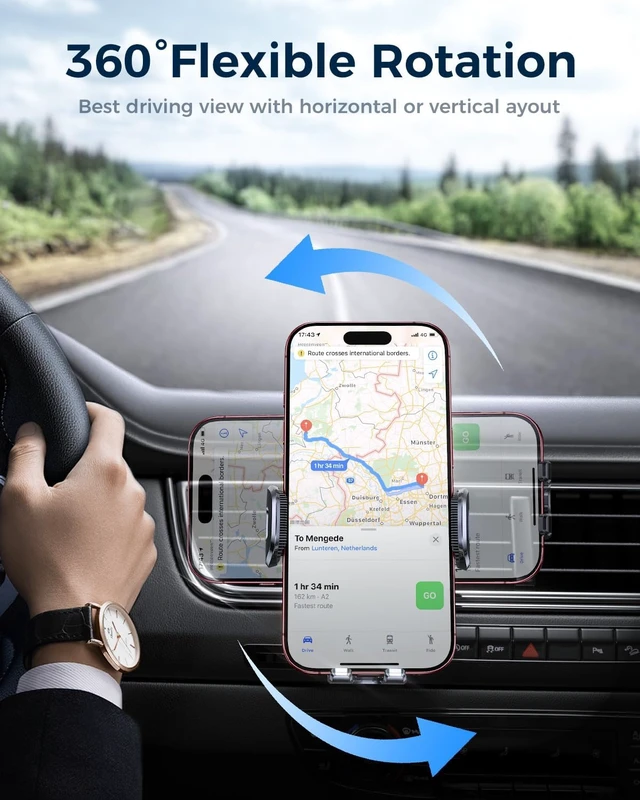 Alt view image 7 of 7 - 2026 Upgraded Air Vent Phone Mount for Car with New Metal Hook Clip Handy