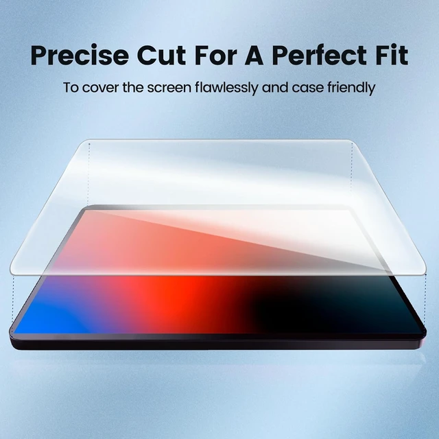 Alt view image 3 of 6 - 2 Pack Screen Protector 15.6 Inch Tablet Tempered Glass Film Only 15.6 Large Tablet 9H Tempered Glass Film Anti-Scratch HD Clear