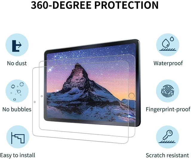 Alt view image 3 of 7 - 2-pack screen protector for iPad Mini 4 Mini 5 2019 (7.9 inches) tempered glass ultra-clear and transparent (2 pack)