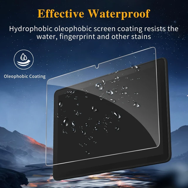 Alt view image 5 of 7 - 2-Pack Screen Protector for Fire HD 10 (2023/2021 13th/11th Generation) Kids/Plus/Kids Pro 10.1 inch Tablet 9H Hardness Tempered Glass Guard Anti-Scratch Bubble-Free Ultra HD Clear