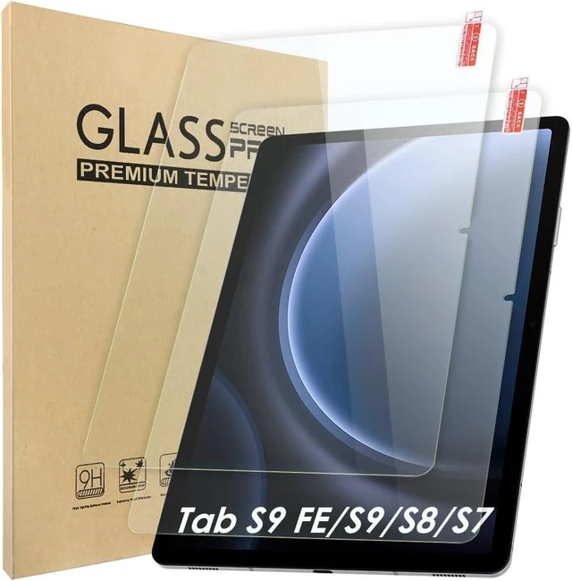 Main image of 2-Pack Screen Protector Compatible with Galaxy Tab S9 FE 10.9/ S9/ S8/ S7 11.0 Tempered Glass Film Anti-Scratch 9H Hardness Easy Installation (SM-X710/X700/X706/T870/T875/T878)