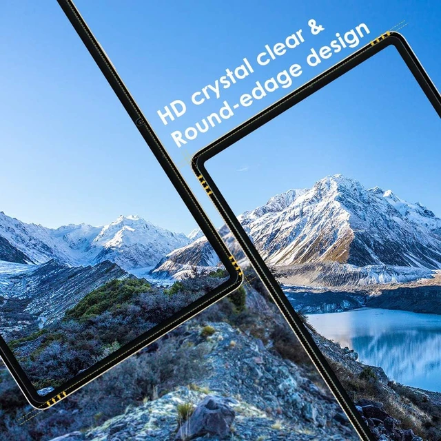 Alt view image 3 of 6 - 2-Pack Screen Protector Compatible with Galaxy Tab S9 FE 10.9/ S9/ S8/ S7 11.0 Tempered Glass Film Anti-Scratch 9H Hardness Easy Installation (SM-X710/X700/X706/T870/T875/T878)