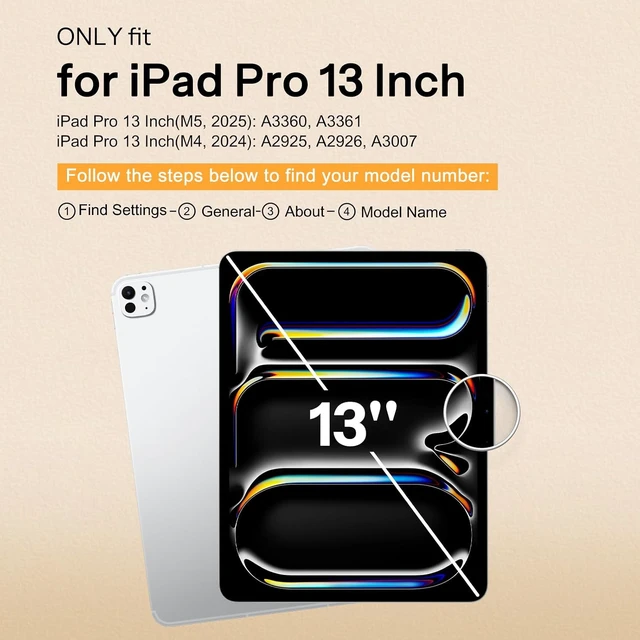 Alt view image 2 of 7 - 2 Pack Paper Glass Screen Protector for iPad Pro 13 Inch M5/M4