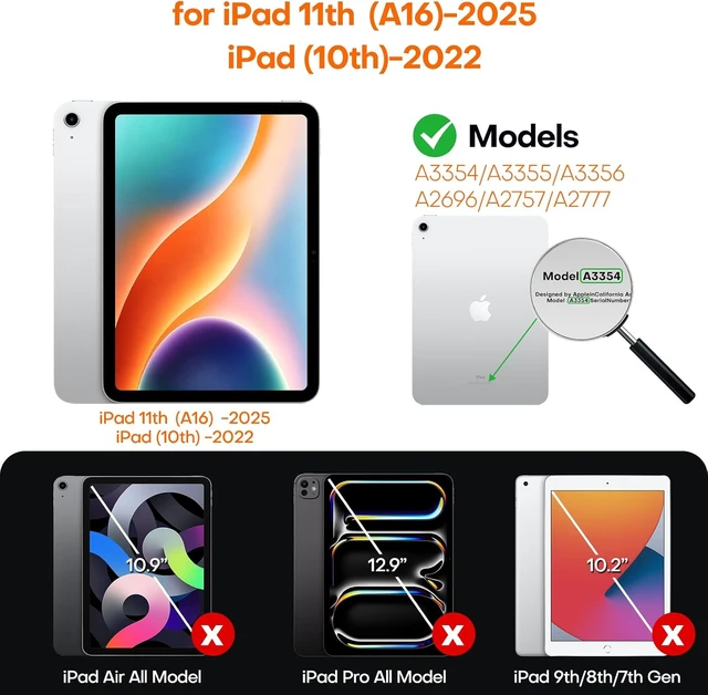 Alt view image 3 of 7 - 2Pack Screen Protector for iPad A16 2025 11th 11 (10th Gen 2022 10.9