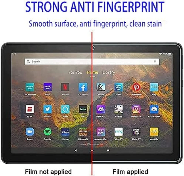 Alt view image 2 of 6 - Tempered Glass Screen Protector for All-new Fire HD 10/10 Plus