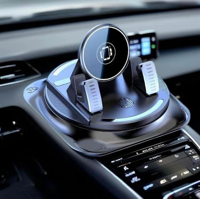 Alt view image 2 of 7 - New 360°Dashboard Car Phone Holder Dashboard Phone Holder with Vacuum Suction Technology Essential Phone Holders with Strong Suction Cup for All Smartphones Universal Windshield Adhesive Mount(1 PCS)