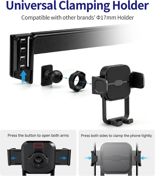 Alt view image 6 of 7 - Auto Clamp Car Phone Holder for Mercedes Benz GLC-Class C-Class 7 Screen