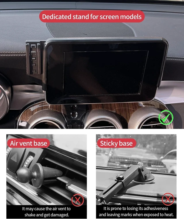Alt view image 4 of 7 - Auto Clamp Car Phone Holder for Mercedes Benz GLC-Class C-Class 7 Screen