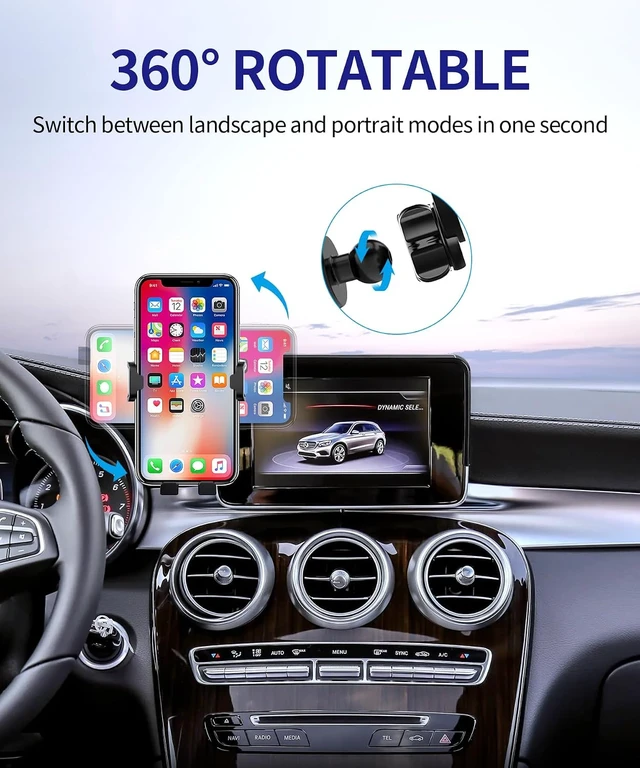 Alt view image 7 of 7 - Auto Clamp Car Phone Holder for Mercedes Benz GLC-Class C-Class 7 Screen